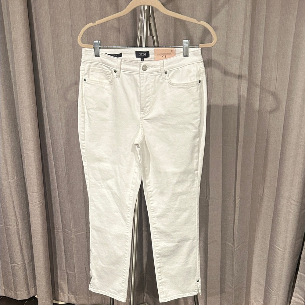 NYDJ Women's Crisp White Ankle Jeans